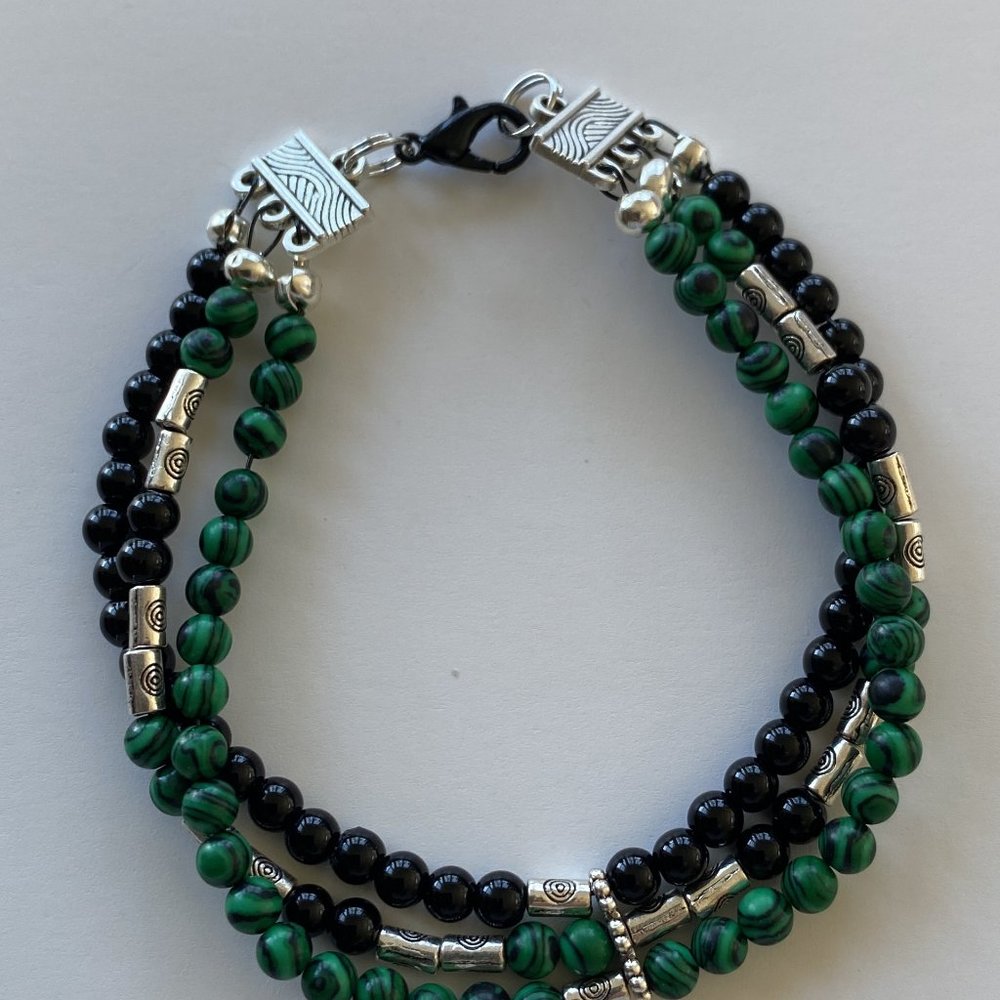 3 strand beaded bracelet